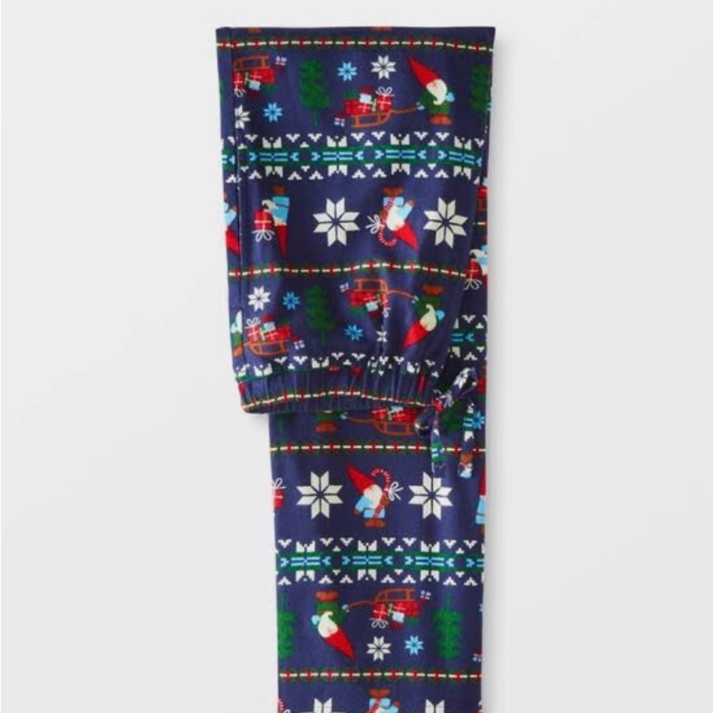 Hanna Andersson Adult Holiday Flannel Pajama Pant - Gnome Sweet Gnome
